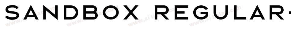 SANDBOX Regular字体转换